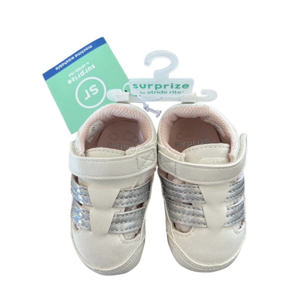 Surprize by Stride Rite Baby Girl 6-12 months Soft Sole Crib Shoes